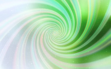 Kozmik Yıldızlar ile açık yeşil vektör düzeni.