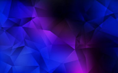 Koyu pembe, mavi soyut mozaik arka plan vektör.