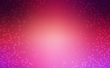 Hafif pembe, sarı vektör arka plan gökada yıldız ile.