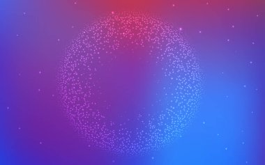 Açık Mavi, Samanyolu yıldızile kırmızı vektör doku.