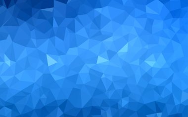 Açık mavi vektör parlayan üçgen düzeni.