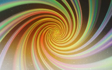 Uzay yıldızları ile koyu sarı vektör şablonu.