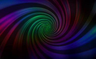 Gökada yıldız ile karanlık çok renkli vektör arka plan.