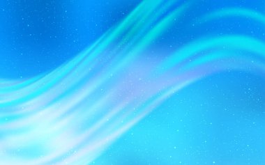 Kozmik Yıldızlar ile açık mavi vektör düzeni.