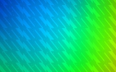 Açık mavi, vektör desen keskin çizgilerle yeşil.