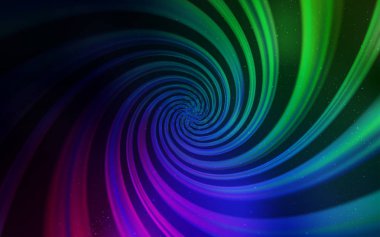 Gökada yıldız ile karanlık çok renkli vektör arka plan.