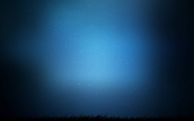 Koyu mavi vektör arka plan astronomi yıldız ile.