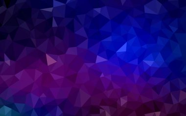 Koyu pembe, mavi vektör Çokgen şablon.