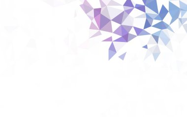 Koyu pembe vektör çokgen desen.