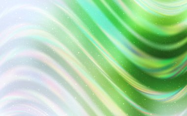 Astronomik yıldızlar ile açık yeşil vektör arka plan.