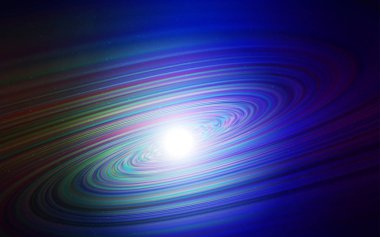 Lacivert, uzay yıldızları ile yeşil vektör şablonu.