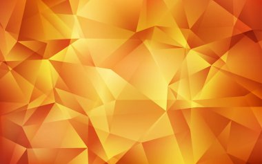 Açık Turuncu vektör çokgen yerleşimi.