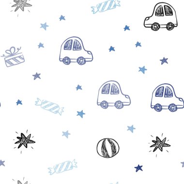 Tatil tarzında Açık Mavi vektör sorunsuz zemin.