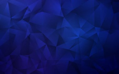 Koyu mavi vektör soyut mozaik arkaplan.