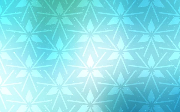 Light Blue, Green vector template with crystals, triangles. — Stock Vector