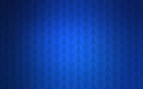 Fond vectoriel bleu foncé avec triangles, lignes . — Image vectorielle