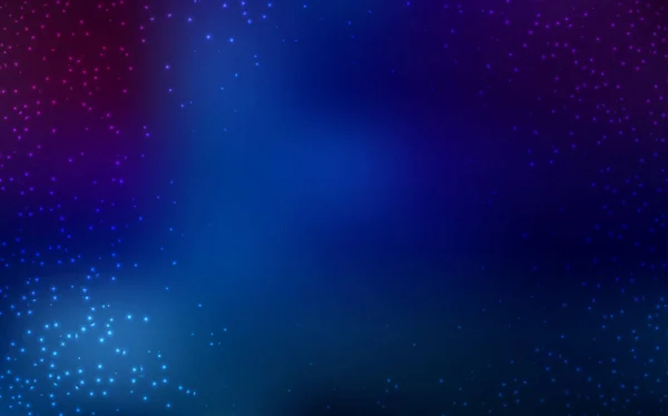 Mörk blå vector bakgrund med astronomiska stjärnor. — Stock vektor