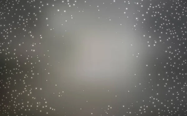 Fondo vectorial gris claro con estrellas de galaxias . — Vector de stock