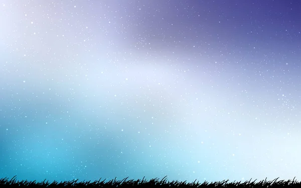 Rosa Chiaro, sfondo vettoriale blu con stelle astronomiche . — Vettoriale Stock