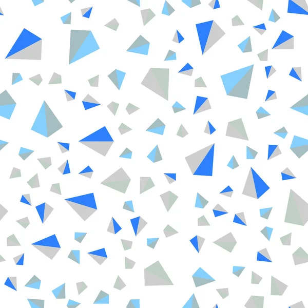 Bleu clair, Vecteur jaune sans couture, texture isométrique avec style triangulaire . — Image vectorielle