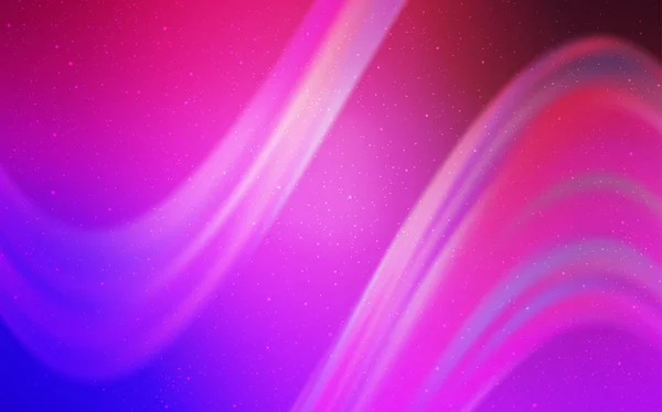 浅紫色, 粉红色矢量模板与空间恒星. — 图库矢量图片