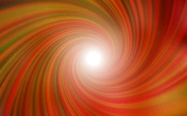 Licht oranje vector textuur met melkweg sterren. — Stockvector