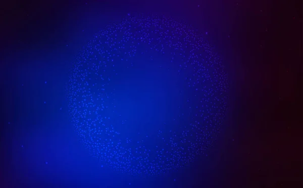 Diseño vectorial azul oscuro con estrellas cósmicas . — Vector de stock