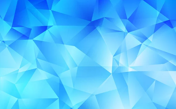 Fond mosaïque triangle vectoriel bleu clair . — Image vectorielle