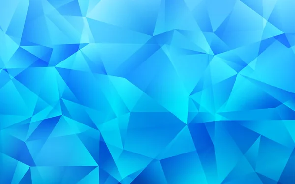 Modèle polygonal vecteur bleu clair. — Image vectorielle