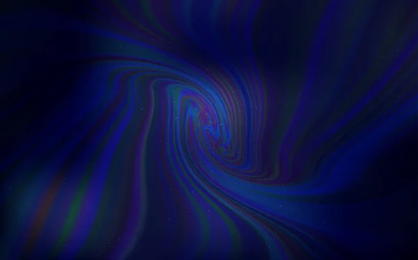Dark BLUE vector background with galaxy stars. — Stock Vector