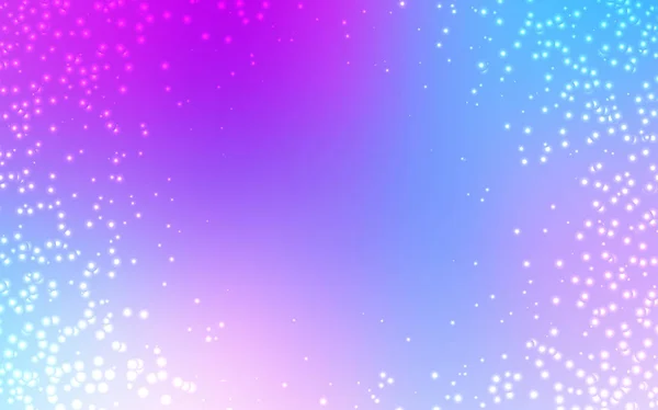 Світло-рожевий, синій вектор фону з галактики зірочок. — стоковий вектор