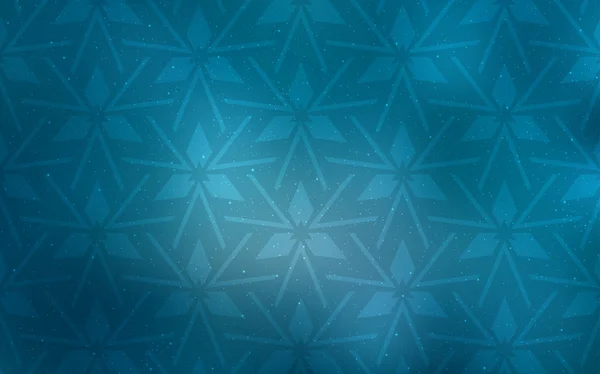 Plantilla vectorial Light BLUE con cristales, triángulos. — Vector de stock