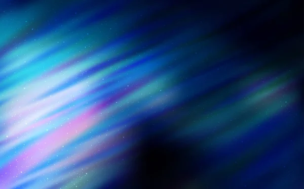 Texture vectorielle BLEU foncé avec étoiles laiteuses . — Image vectorielle