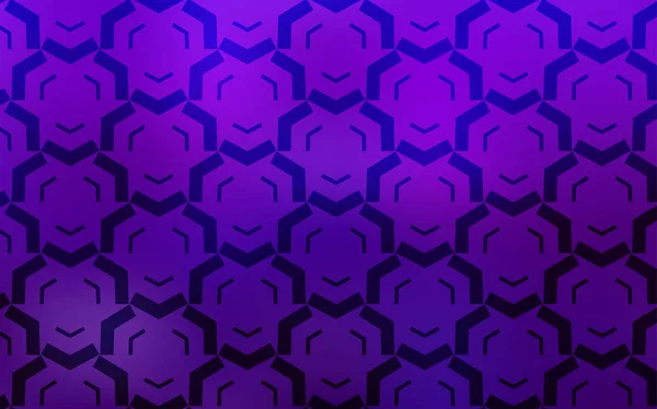 Violet foncé, texture vectorielle rose avec lignes courbes . — Image vectorielle