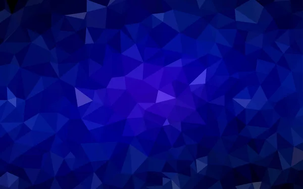 Textura de triángulos de gradiente vectorial azul oscuro . — Vector de stock