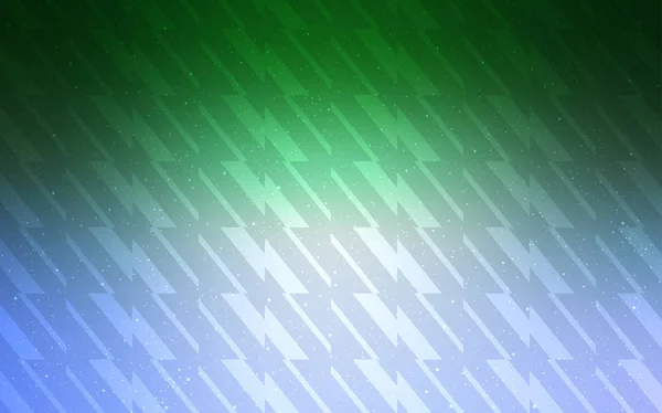 Ljusblå, grön vektor mall med upprepade pinnar. — Stock vektor
