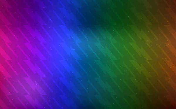 Tmavé rozložení Multicolor s plochými čarami. — Stockový vektor