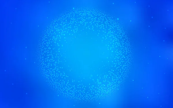 Light BLUE vector background with astronomical stars. — Stock Vector