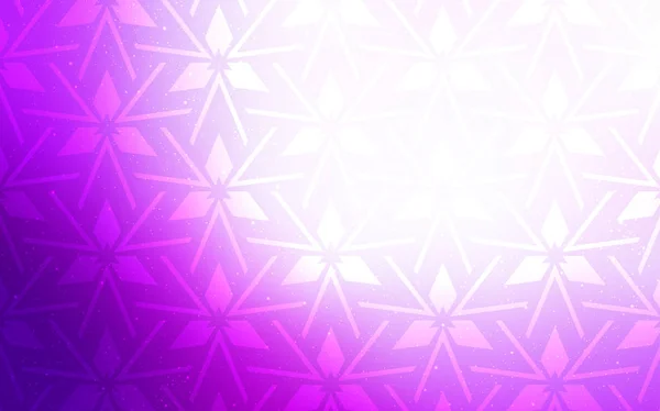 Licht roze vector textuur met driehoekige stijl. — Stockvector