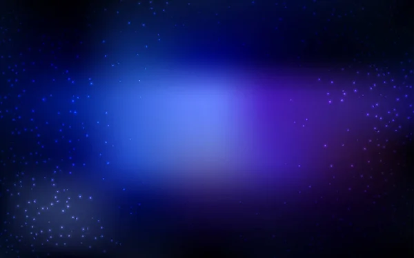 Mörkrosa, blå vektor bakgrund med Galaxy Stars. — Stock vektor