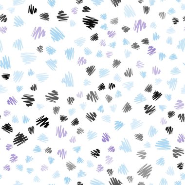 Açık Pembe, Düz çizgilerle Mavi vektör dikişsiz arka plan.