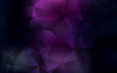 Koyu Pembe, Mavi vektör soyut poligonal şablon.