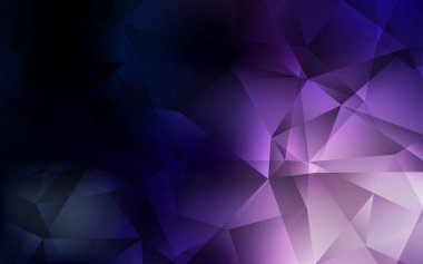 Koyu Mor vektör düşük poli düzeni.