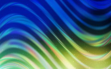 Açık mavi, Samanyolu yıldızlar ile yeşil vektör doku.