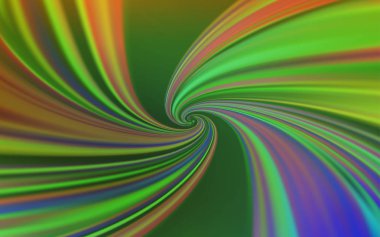 Açık Yeşil, eğri çizgileri olan sarı vektör arkaplanı.