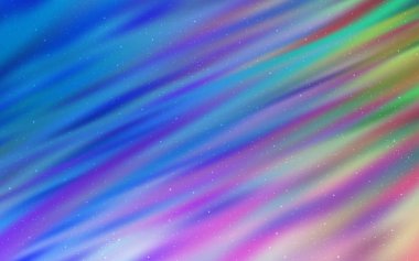 Açık mavi, yeşil vektör şablonu ile uzay yıldızları.