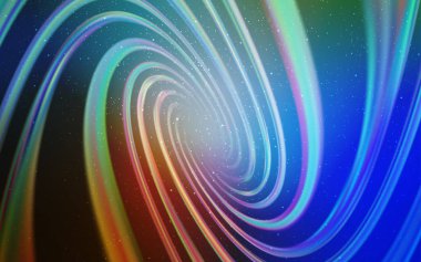 Açık mavi, galaksi yıldızları ile sarı vektör arka plan.