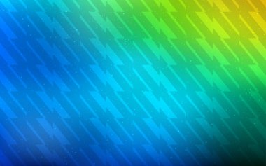 Açık mavi, vektör desen keskin çizgilerle yeşil.