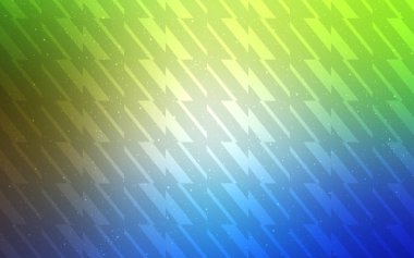 Açık mavi, vektör desen keskin çizgilerle yeşil.