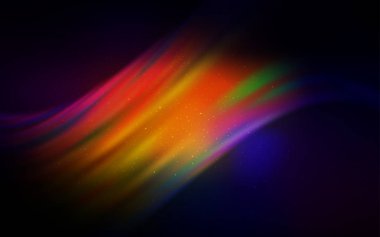 Kozmik yıldız düzeniyle karanlık çok renkli vektör.